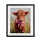 Stupell Industries Coquette Trotting Cow Framed Print Under Glass, design by Nina Blue